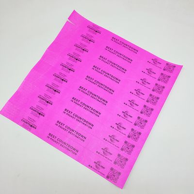 Personalized Paper Wristbands for Promotions 250*25mm/250*19mm One Color Printing