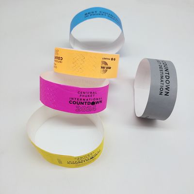 Personalized Paper Wristbands for Promotions 250*25mm/250*19mm One Color Printing
