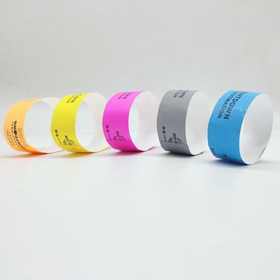 Personalized Paper Wristbands for Promotions 250*25mm/250*19mm One Color Printing