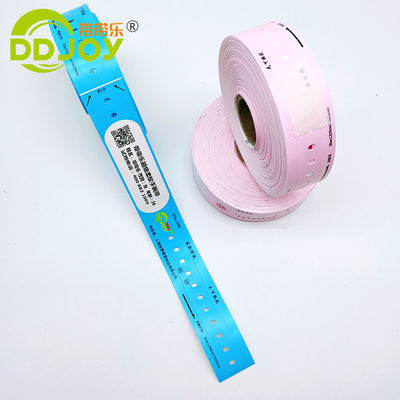 205*25mm Child Customized Barcode Roll Wristband for Hospital Patient Identification