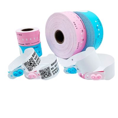 Custom Information Printer Thermal Printable Wristband Anti-scratch for Club Admission