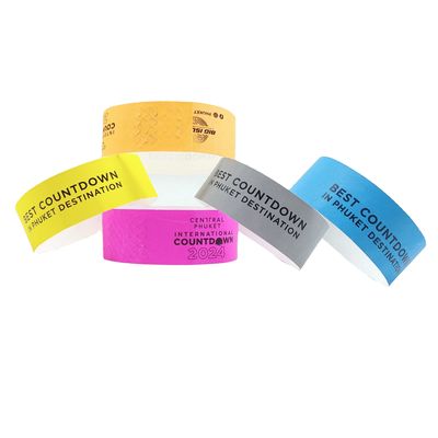 Waterproof Paper Bracelets for Events 250*25mm/250*19mm Durable and Tear Resistant