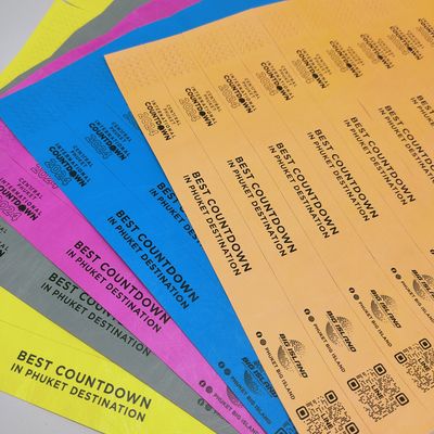 Waterproof Paper Bracelets for Events 250*25mm/250*19mm Durable and Tear Resistant