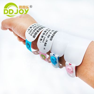 Customized Logo DDJOY Waterproof Disposable Thermal Identifiation Bracelet for Events Party Club
