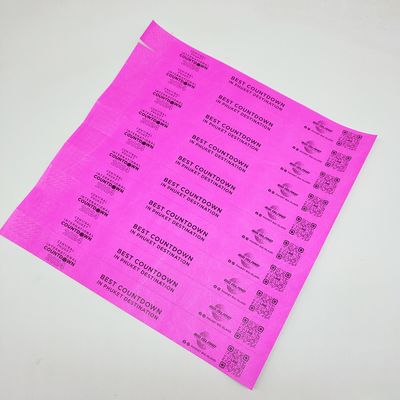 Waterproof Paper Bracelets for Events 250*25mm/250*19mm Durable and Tear Resistant