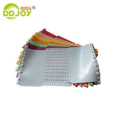 Soft One Time Customized Medical Wristband for Kids Pink Color 250*25mm Adult Size OEM