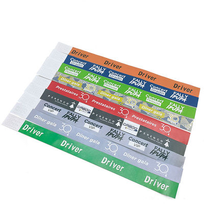 Solid Color Tyvek Wristbands for Events Festival Customizable and Waterproof