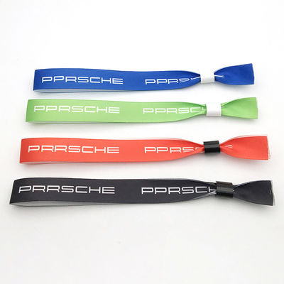 Custom Logo Printing on RFID Wristbands in Satin Fabric for Party and Event Access