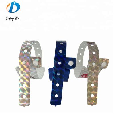 2023 Holographic ID Bracelet Exhibition and Concert Admission Glitter Wristbands