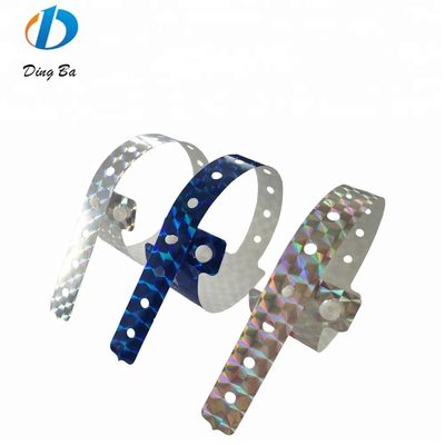 2023 Holographic ID Bracelet Exhibition and Concert Admission Glitter Wristbands