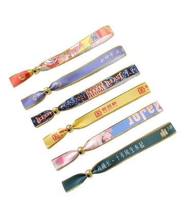 Custom Logo RFID Wristbands Satin Fabric for Event and Festival Target End Users