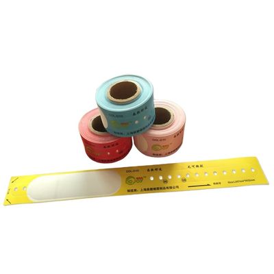 OEM Customized Pink Waterproof Thermal Print Wristband for Patient Identification