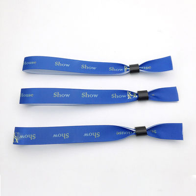 Custom Size One Time Brands Logo Text Printing Fabric Event Festival Party Wristbands