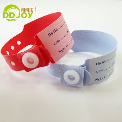 Cartoon Pattern Waterproof Disposable Medical Plastic Wristband for Hospital Patients
