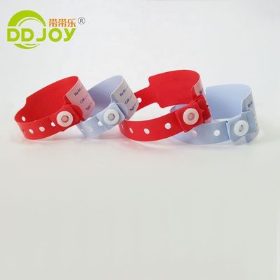 Cartoon Pattern Waterproof Disposable Medical Plastic Wristband for Hospital Patients
