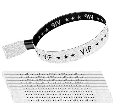 Environmental Protection One Time Brands Logo Text Printing Bracelets with Orange Logo