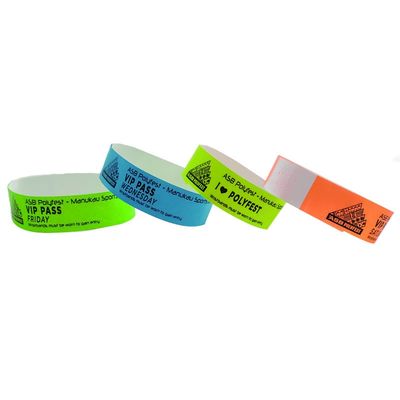 One Time Tyvek Paper Wristbands for Events Festivals Music Concerts and Activities