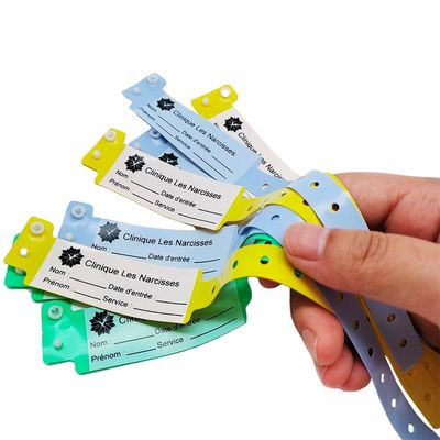 170*18mm Child Size PVC ID Bracelet Custom Disposable Soft Plastic Hospital Wristband