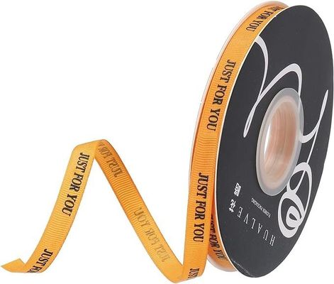 Customized Ribbon Logo for Party Box Decoration and Gift Packaging in Many Colors