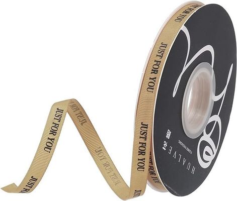 Customized Ribbon Logo for Party Box Decoration and Gift Packaging in Many Colors