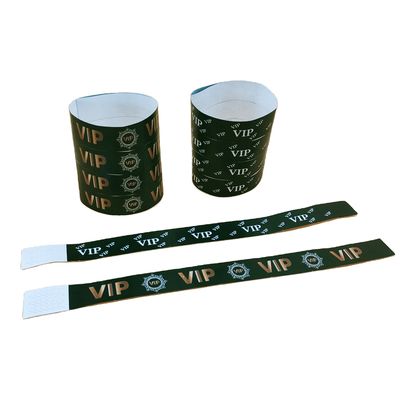 Green DDJOY Tyvek Wristbands for Stock Festival International Shipping