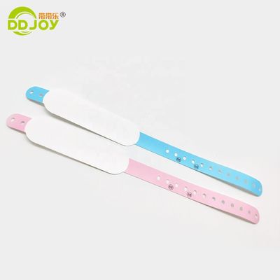 DD Joy Disposable Roll Adult Size Thermal Printable Hospital ID Wrist Band with Blue