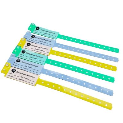 100pcs Custom Writeable ID Bracelets for Child Park Waterproof Patient Wristband
