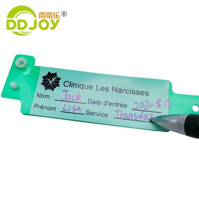 100pcs Custom Writeable ID Bracelets for Child Park Waterproof Patient Wristband