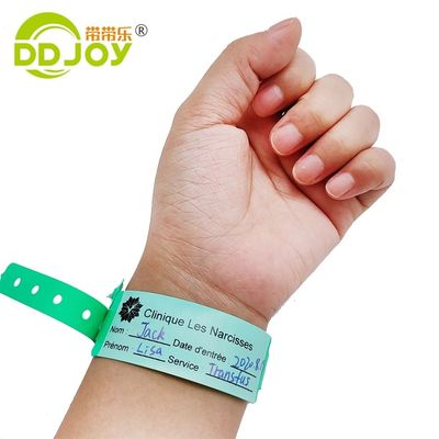 100pcs Custom Writeable ID Bracelets for Child Park Waterproof Patient Wristband