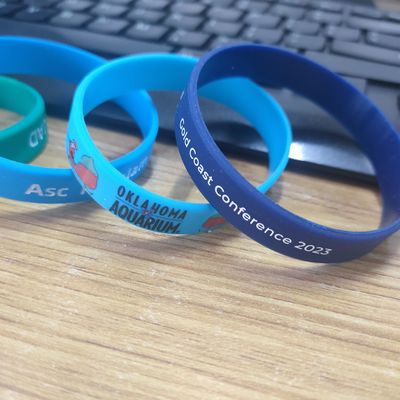 Sport Events Silicon Material Wristband Custom GlOW Rubber Bracelets for Festivals