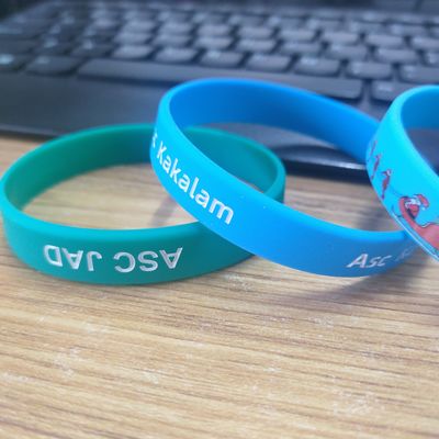 Sport Events Silicon Material Wristband Custom GlOW Rubber Bracelets for Festivals