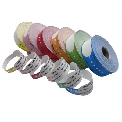 Adult Patients Information ID Wristband 257*32mm Customized Logo Waterproof Direct Thermal