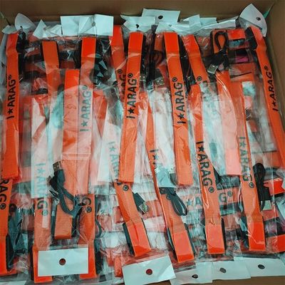 Custom Offset Printing Nylon Flashing LED Bracelets Glow in Dark for Events Concerts