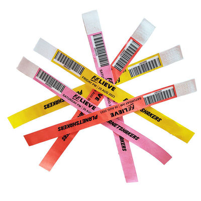 Waterproof QR Code Wristbands Ideal for Guest/Vendor/Media/Staff/VIP Tickets