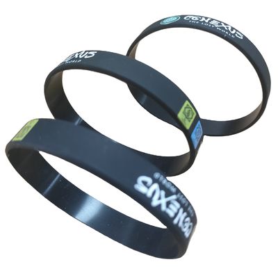 Custom Branded Logo Silicone Wrist Band Customized Rubber Bracelet for Festival Gifts