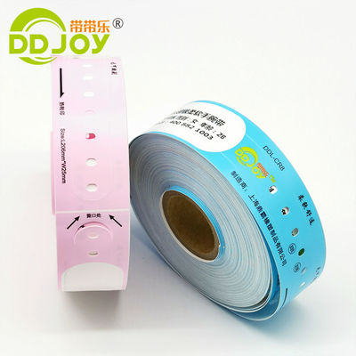 205*25mm child Thermal Paper Printable Wristband for Manufacture VIP Admission at Concert