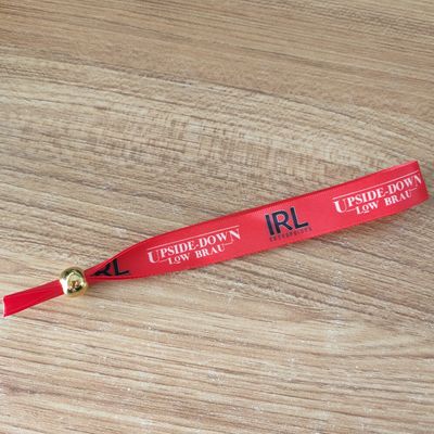 ID Wristband Custom Eco Friendly Fabric Woven Cloth Bracelet for Events and Parties