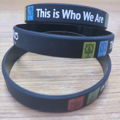 Custom Branded Logo Silicone Wrist Band Customized Rubber Bracelet for Festival Gifts