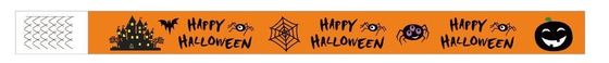 DDJOY 100pcs Happy Halloween Paper Wristbands Waterproof Tyvek Bracelets for Parks