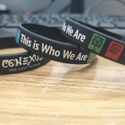 Silicone Material Custom Wristband Debossed for Events 2024 Items Waterproof Silicone