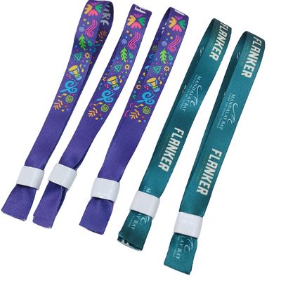 ID Wristband for Festival Events DDJOY Custom One Direction Lock Cloth Polyester Fabric