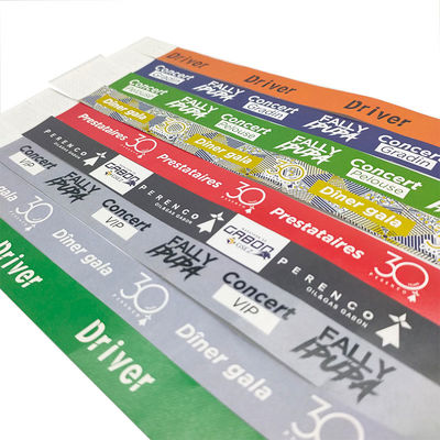 Wedding ID Arm Band Custom Waterproof Tyvek Bracelets for Events and Festivals 250*19mm
