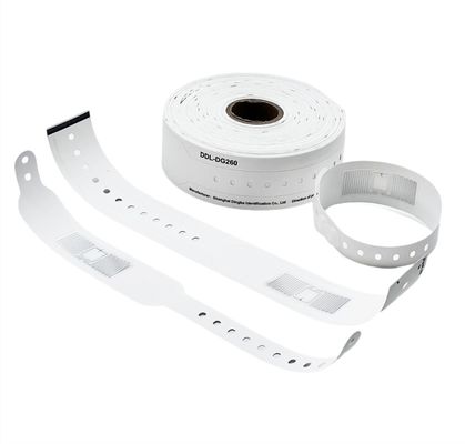 Custom Printed Lock Type Bracelet Thermal Synthetic Paper Wristband for Adults and Kids