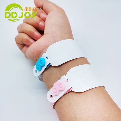 Custom Printed Lock Type Bracelet Thermal Synthetic Paper Wristband for Adults and Kids