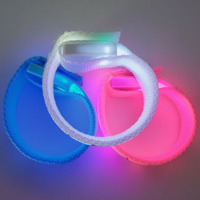 255.16*20mm Custom Printing LED Wrist Band for Parties and Events Glowing in the Dark