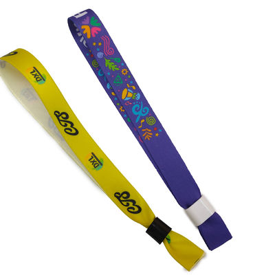 ID Wristband for Festival Events DDJOY Custom One Direction Lock Cloth Polyester Fabric