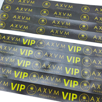 Waterproof ID Tickets and Custom Logo Tyvek Wristbands Essential for Events Festivals