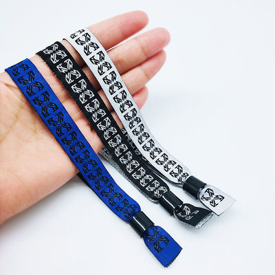 Printed Fabric Wrist Bands Tear Resistant for Music Festivals and Hotel Entrance