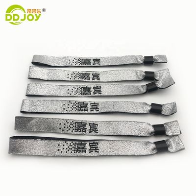 Support Pantone Color Card Woven Logo Polyester Wristband Bracelet for Promotion Gifts