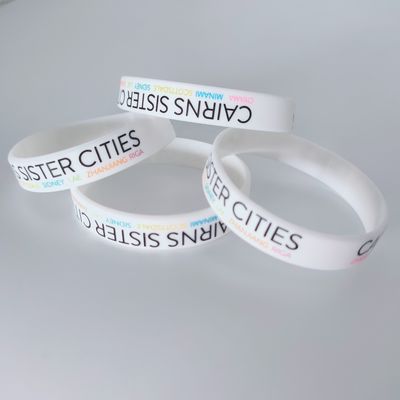 Silicone Wristband Waterproof Orange Glowing in Dark Wrist Band Custom Bracelet Gift